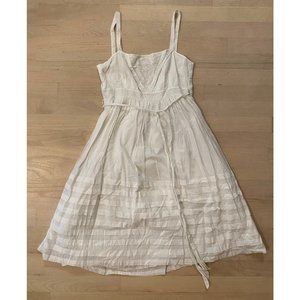 Anthropologie lil White Veranda Wrap Dress size 2
